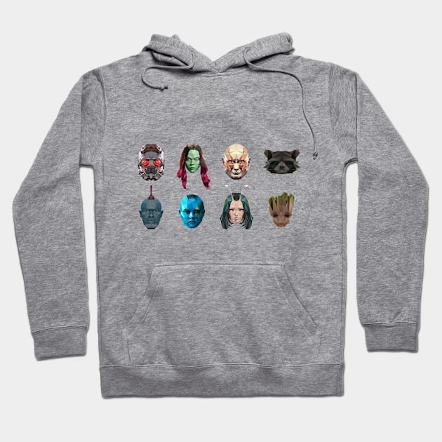 Guardians Of the Galaxy Poly (orizzontal) Hoodie by CriSan